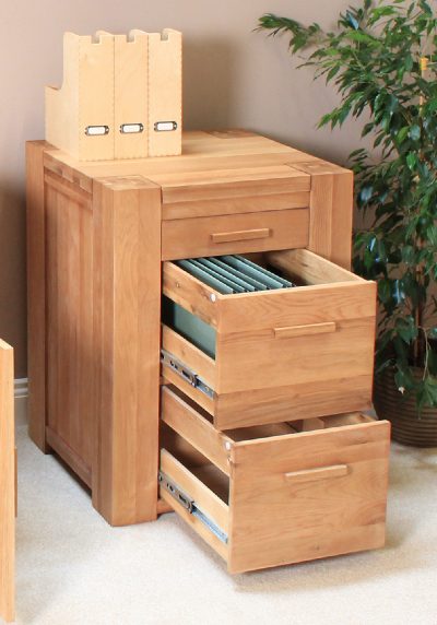 Atlas Solid Oak Furniture Filing Cabinet Three Drawers Atlas Solid Oak Furniture Filing Cabinet Three Drawers