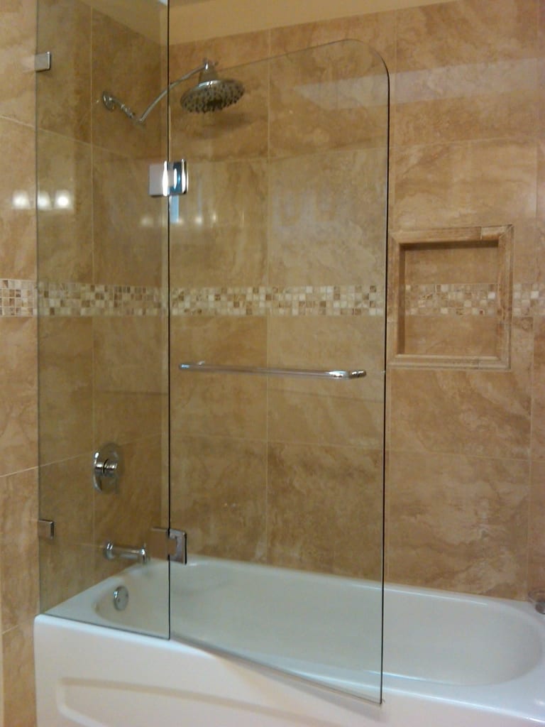 Glass Enclosure Instead of Shower Curtains Glass instead of Shower Curtains