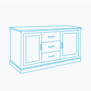 W:143cm H:75cm D:46cm - 02a W:143cm H:75cm D:46cm - 02a