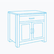 W:70cm H:80cm D:47.5cm